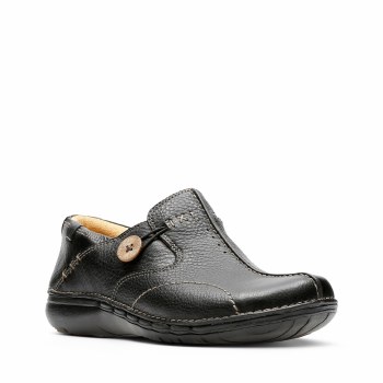 clarks un loop black shoes